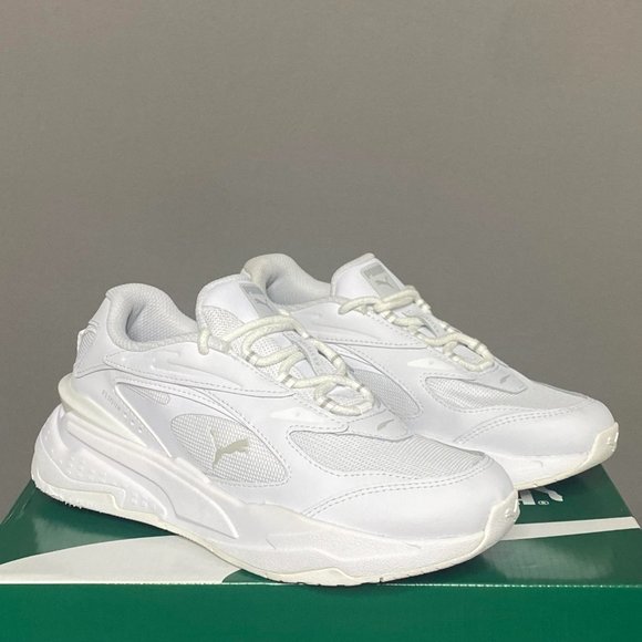 Puma RS-Fast Junior / Grade School Sneakers (Triple White) 382060-02 NEW - Picture 6 of 7